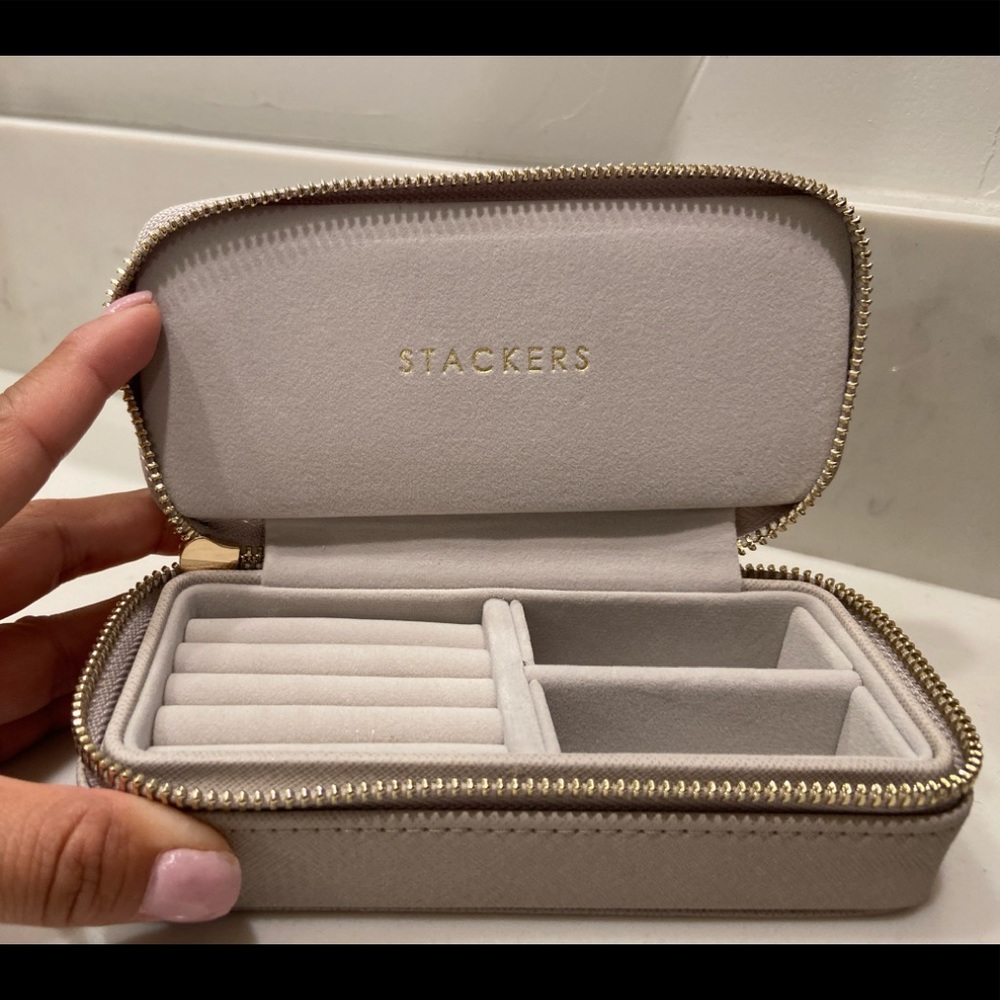 Stackers Grey Travel Jewelry Case